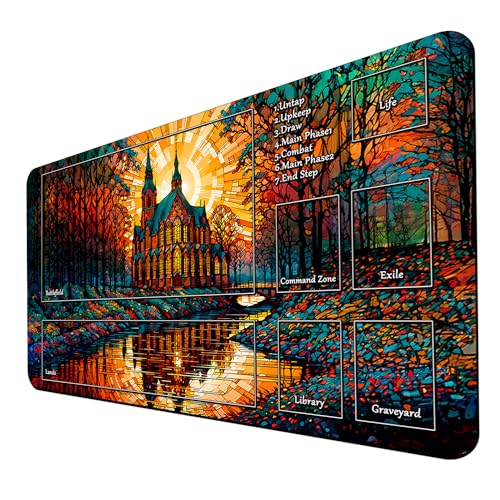 MTG Playmat, Game Play Mat for MTG TCG 24 x 14 Inch Trading Card Inked Game Playmats with Storage Bag Smooth Rubber Surface Battle Game MTG Playmat, Game Play Mat for MTG TCG 24 x 14 Inch Trading Card Inked Game Playmats with Storage Bag Smooth Rubber Surface Battle Game von STORKY