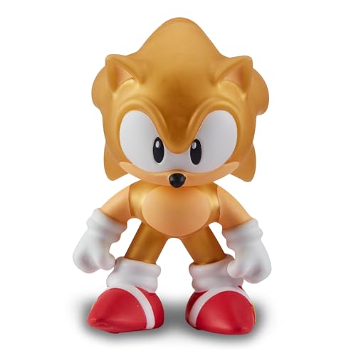 Stretch - Gold Mini Sonic - Elastische Puppe in Goldfarbe, dehnbar, Igel der klassischen Videospiele, kleine Größe, biegt, verdreht und kehrt in Seine ursprüngliche Form zurück von STRETCH ARMSTRONG