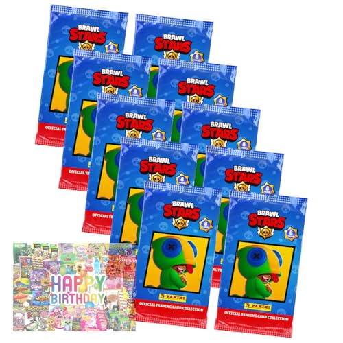 Bundle mit Brawl Stars Karten Serie 1 - Sammelkarten Trading Cards - 10 Booster + Exklusive Geburtstagskarte Bundle mit Brawl Stars Karten Serie 1 - Sammelkarten Trading Cards - 10 Booster + Exklusive Geburtstagskarte von STRONCARD