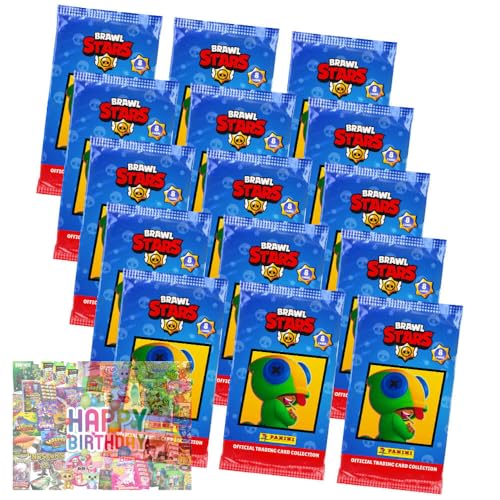 Bundle mit Brawl Stars Karten Serie 1 - Sammelkarten Trading Cards - 15 Booster + Exklusive Geburtstagskarte Bundle mit Brawl Stars Karten Serie 1 - Sammelkarten Trading Cards - 15 Booster + Exklusive Geburtstagskarte von STRONCARD