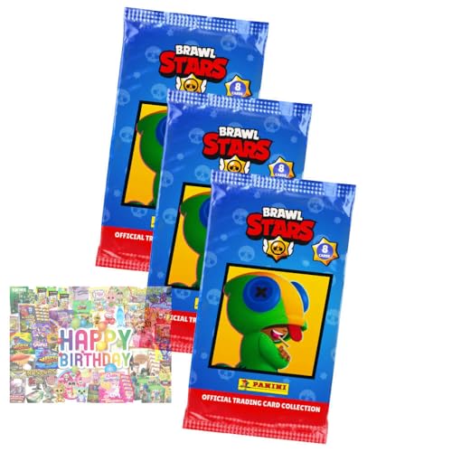 Bundle mit Brawl Stars Karten Serie 1 - Sammelkarten Trading Cards - 3 Booster + Exklusive Geburtstagskarte Bundle mit Brawl Stars Karten Serie 1 - Sammelkarten Trading Cards - 3 Booster + Exklusive Geburtstagskarte von STRONCARD