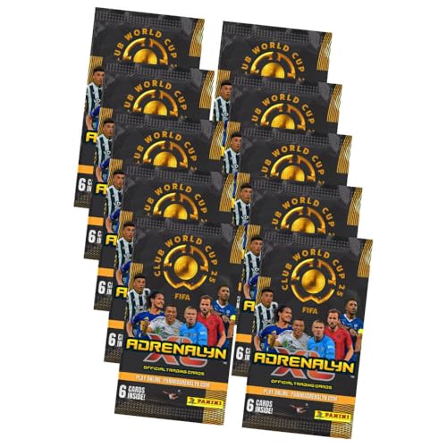 Bundle mit Panini FIFA Club World Cup 2025 - WM Trading Cards - Weltmeisterschaft Sammelkarten - 10 Booster + Exklusive Geburtstagskarte von STRONCARD