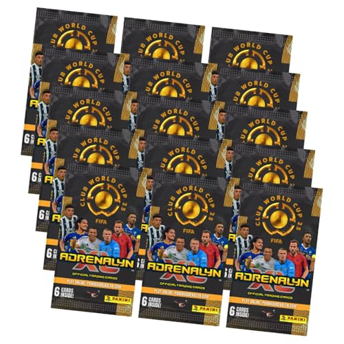 Bundle mit Panini FIFA Club World Cup 2025 - WM Trading Cards - Weltmeisterschaft Sammelkarten - 15 Booster + Exklusive Geburtstagskarte von STRONCARD
