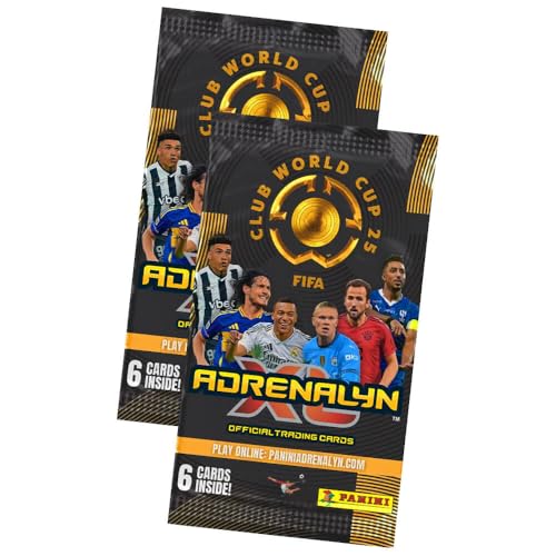 Bundle mit Panini FIFA Club World Cup 2025 - WM Trading Cards - Weltmeisterschaft Sammelkarten - 2 Booster + Exklusive Geburtstagskarte von STRONCARD