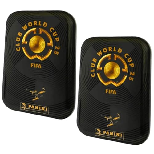 Bundle mit Panini FIFA Club World Cup 2025 - WM Trading Cards - Weltmeisterschaft Sammelkarten - 2 Tin Dosen + Exklusive Geburtstagskarte von STRONCARD