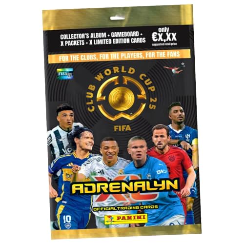 Bundle mit Panini FIFA Club World Cup 2025 - WM Trading Cards - Weltmeisterschaft Sammelkarten - Auswahl + Exklusive Geburtstagskarte (1 Starter) von STRONCARD