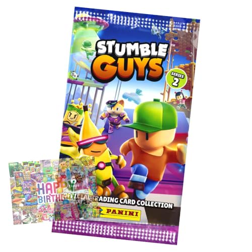 Bundle mit Panini Stumble Guys Karten Serie 2 - Sammelkarten Trading Cards - 1 Booster + Exklusive Geburtstagskarte Bundle mit Panini Stumble Guys Karten Serie 2 - Sammelkarten Trading Cards - 1 Booster + Exklusive Geburtstagskarte von STRONCARD