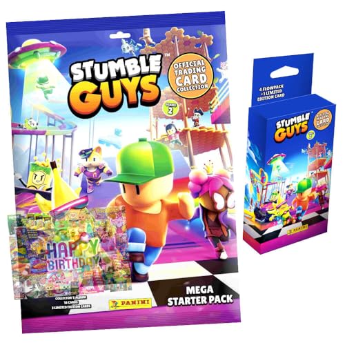 Bundle mit Panini Stumble Guys Karten Serie 2 - Sammelkarten Trading Cards - 1 Starter + 2 Blister + Exklusive Geburtstagskarte Bundle mit Panini Stumble Guys Karten Serie 2 - Sammelkarten Trading Cards - 1 Starter + 2 Blister + Exklusive Geburtstagskarte von STRONCARD