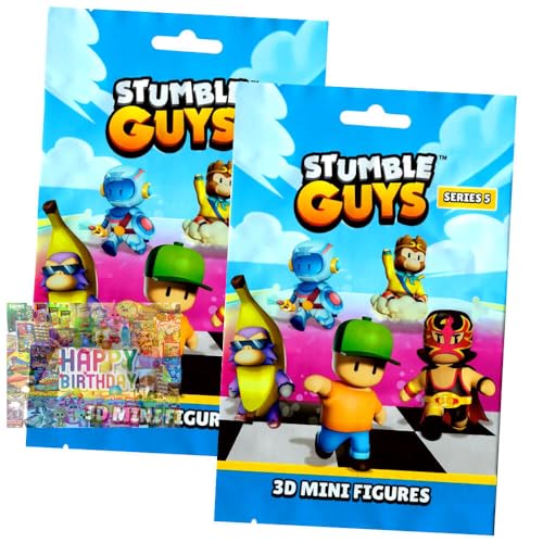 Bundle mit Stumble Guys 3D Sammelfiguren Serie 5 - Chrome Figur - 2 Tüten + Exklusive Geburtstagskarte Bundle mit Stumble Guys 3D Sammelfiguren Serie 5 - Chrome Figur - 2 Tüten + Exklusive Geburtstagskarte von STRONCARD
