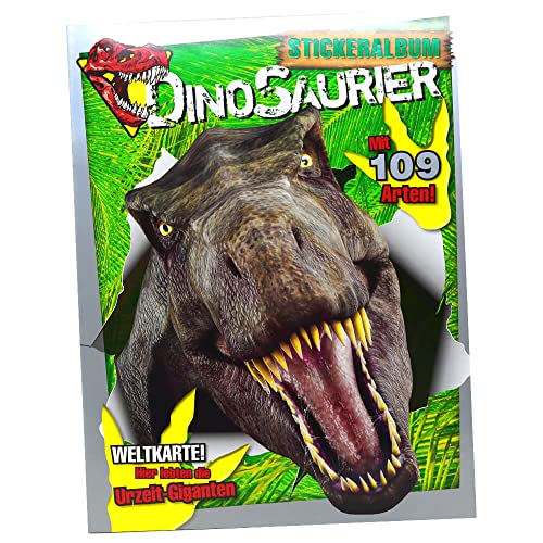 Dinosaurier Sticker Kollektion 2022 - Blue Ocean Sammelsticker Bundle + 10 Originale Hüllen (1 Sammelalbum) von STRONCARD