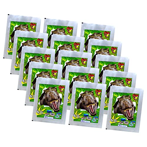 Dinosaurier Sticker Kollektion 2022 - Blue Ocean Sammelsticker Bundle - 15 Tüten + 10 Originale Hüllen Dinosaurier Sticker Kollektion 2022 - Blue Ocean Sammelsticker Bundle - 15 Tüten + 10 Originale Hüllen von STRONCARD
