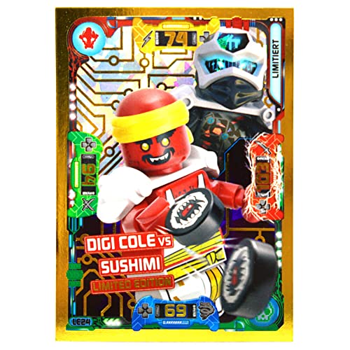 Lego Ninjago Karten Trading Cards Serie 5 - LE Gold Karte Auswahl Bundle + 10 Originale Hüllen (LE24 Gold Karte) von STRONCARD