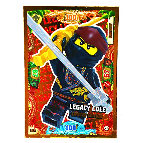 Lego Ninjago Karten Trading Cards Serie 6 - Die Insel (2021) - LE4 Gold Karte Bundle + 10 Originale Hüllen von Blue Ocean / STRONCARD