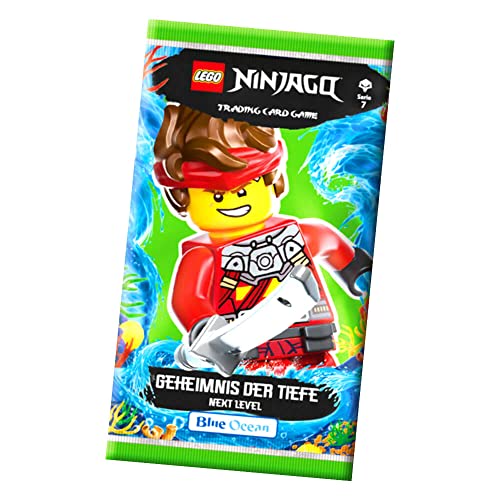 Lego Ninjago Karten Trading Cards Serie 7 - Geheimnis der Tiefe Next Level (2022) - Auswahl Sammelkarten Bundle + 10 Originale Hüllen (1 Booster) von STRONCARD