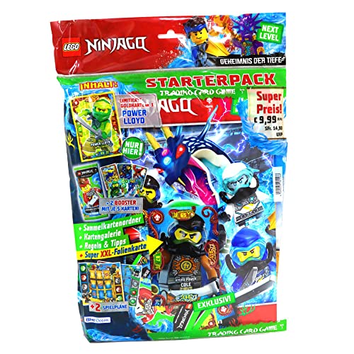 Lego Ninjago Karten Trading Cards Serie 7 - Geheimnis der Tiefe Next Level (2022) - Auswahl Sammelkarten Bundle + 10 Originale Hüllen (1 Starter) von STRONCARD