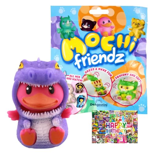 STRONCARD Bundle mit DeAgostini Mochi Friendz Sammelfiguren mit Wendekostüm Figur - Auswahl - Exklusive Geburtstagskarte (Figur Berenice) von STRONCARD