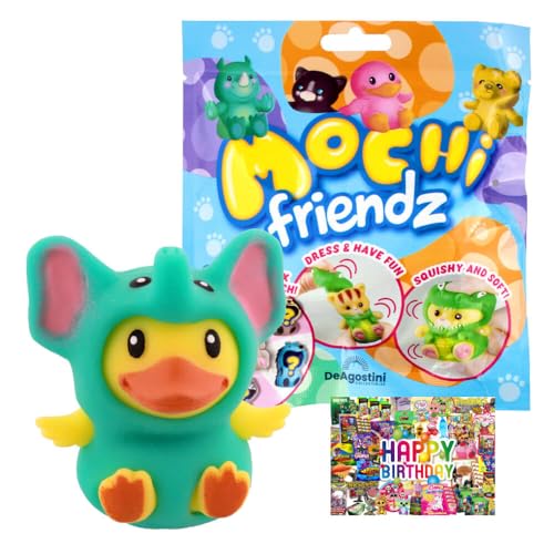 STRONCARD Bundle mit DeAgostini Mochi Friendz Sammelfiguren mit Wendekostüm Figur - Auswahl - Exklusive Geburtstagskarte (Figur Clotilde) von STRONCARD