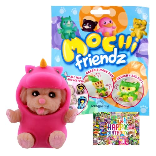 STRONCARD Bundle mit DeAgostini Mochi Friendz Sammelfiguren mit Wendekostüm Figur - Auswahl - Exklusive Geburtstagskarte (Figur Fiona) von STRONCARD