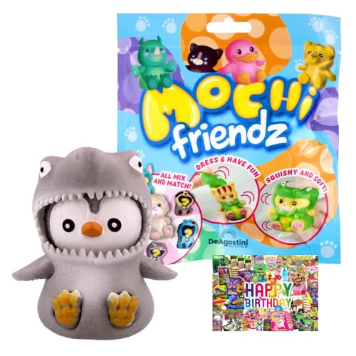STRONCARD Bundle mit DeAgostini Mochi Friendz Sammelfiguren mit Wendekostüm Figur - Auswahl - Exklusive Geburtstagskarte (Figur Gerry (selten)) von STRONCARD