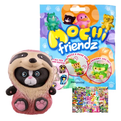 STRONCARD Bundle mit DeAgostini Mochi Friendz Sammelfiguren mit Wendekostüm Figur - Auswahl - Exklusive Geburtstagskarte (Figur Teresa) von STRONCARD