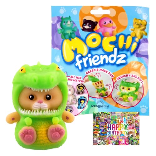 STRONCARD Bundle mit DeAgostini Mochi Friendz Sammelfiguren mit Wendekostüm - Figur Sissy - Exklusive Geburtstagskarte von STRONCARD