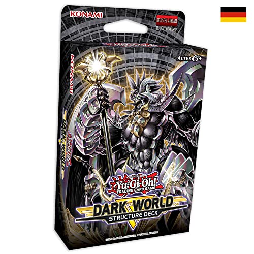 YGO Yu-Gi-Oh! Karten - (1 Dark World Structure Deck - 1 Auflage Deutsch - Sammelkarten Trading Cards + 10 STRONCARD Sleeves) von STRONCARD