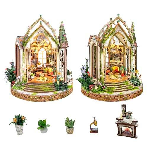 Miniaturhaus-Set zum Selbermachen, Gewächshaus, kleines Haus-Set für Erwachsene zum Bauen, Sammlerpuppenhäuser, Bastelset mit Möbeln, Festival-Dekorationen/Geschenke für Familie und geliebte Menschen Miniaturhaus-Set zum Selbermachen, Gewächshaus, kleines Haus-Set für Erwachsene zum Bauen, Sammlerpuppenhäuser, Bastelset mit Möbeln, Festival-Dekorationen/Geschenke für Familie und geliebte Menschen von STRUCWOOD