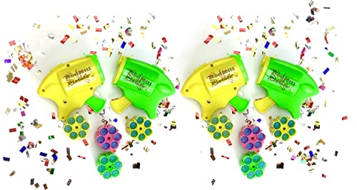 4x Konfettipistole mit 48 Schuss Konfettipistole Konfettikanone Konfetti Konfettibombe Feuerwerk STUWU von STUWU
