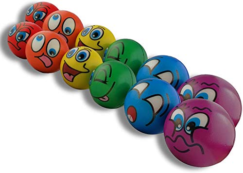 STUWU 12X Stressball Antistressball Streßball Knautschball Wutball Knetball Grimassenball 6cm STUWU 12X Stressball Antistressball Streßball Knautschball Wutball Knetball Grimassenball 6cm von STUWU