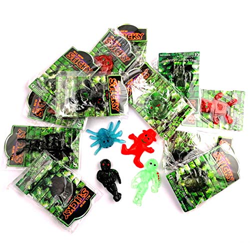 12x Schleimtiere Sticky Schleimfiguren Stickys Klebefiguren Mitgebsel 5cm Material wie Klatschhand STUWU von STUWU