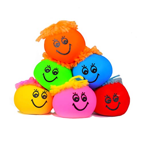 STUWU 6er Knautschball Stressball 6cm mit Wollhaaren Antistressball Knetball Jonglierball für Kinder ab 6 Jahren in Mehrfarbig STUWU 6er Knautschball Stressball 6cm mit Wollhaaren Antistressball Knetball Jonglierball für Kinder ab 6 Jahren in Mehrfarbig von STUWU