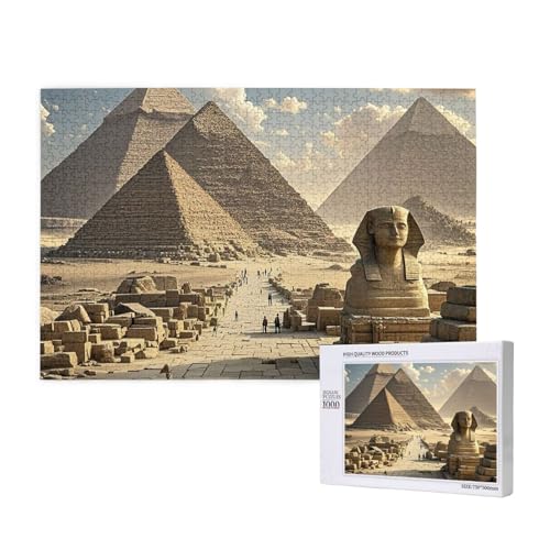 Ägyptische Pyramiden-Puzzle, 1000 Teile für Erwachsene, personalisiertes Holzpuzzle, Geschenke, moderne Wohnkultur, Wandkunst für Familie, Hochzeit, Freund Ägyptische Pyramiden-Puzzle, 1000 Teile für Erwachsene, personalisiertes Holzpuzzle, Geschenke, moderne Wohnkultur, Wandkunst für Familie, Hochzeit, Freund von STVYUKL