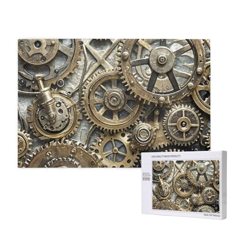Cooles Steampunk-Zahnrad-Puzzle 1000 Teile für Erwachsene, personalisiertes Holzpuzzle, Geschenke, moderne Wohnkultur, Wandkunst für Familie, Hochzeit, Freund Cooles Steampunk-Zahnrad-Puzzle 1000 Teile für Erwachsene, personalisiertes Holzpuzzle, Geschenke, moderne Wohnkultur, Wandkunst für Familie, Hochzeit, Freund von STVYUKL