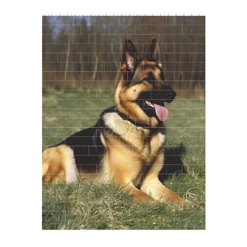 Deutscher Schäferhund Baustein-Puzzle Personalisierte Bausteine Block Puzzle Gebäude Familie Andenken DIY Ziegel Block Puzzles Valentinstag Geschenke für Wohnkultur Ziegel Puzzle von STVYUKL
