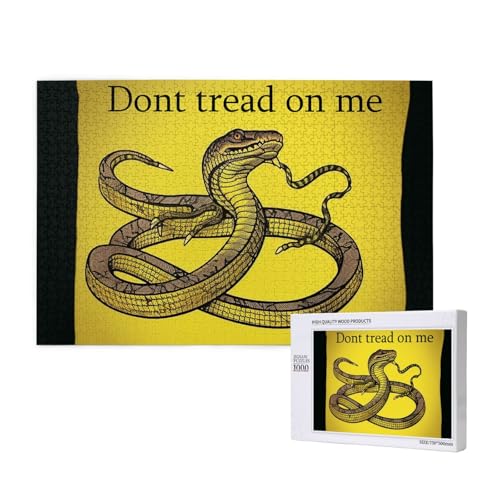 Puzzle "Don't Tread On Me", 1000 Teile für Erwachsene, personalisiertes Holzpuzzle, Geschenke, moderne Wohnkultur, Wandkunst für Familie, Hochzeit, Freund Puzzle "Don't Tread On Me", 1000 Teile für Erwachsene, personalisiertes Holzpuzzle, Geschenke, moderne Wohnkultur, Wandkunst für Familie, Hochzeit, Freund von STVYUKL