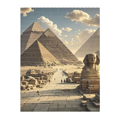 STVYUKL Ägyptische Pyramiden Baustein-Puzzle, personalisierte Bausteine für Erwachsene, quadratischer Block-Puzzle, Gebäude, Valentinstagsgeschenke für Heimdekoration, Ziegel-Puzzle STVYUKL Ägyptische Pyramiden Baustein-Puzzle, personalisierte Bausteine für Erwachsene, quadratischer Block-Puzzle, Gebäude, Valentinstagsgeschenke für Heimdekoration, Ziegel-Puzzle von STVYUKL