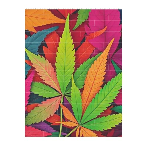 STVYUKL Mehrfarbiges Blatt-Unkraut-Kunst-Baustein-Puzzle, personalisierte Bausteine für Erwachsene, Block-Puzzle, DIY-Ziegelstein-Puzzle, Valentinstagsgeschenke für Heimdekoration, Ziegel-Puzzle STVYUKL Mehrfarbiges Blatt-Unkraut-Kunst-Baustein-Puzzle, personalisierte Bausteine für Erwachsene, Block-Puzzle, DIY-Ziegelstein-Puzzle, Valentinstagsgeschenke für Heimdekoration, Ziegel-Puzzle von STVYUKL