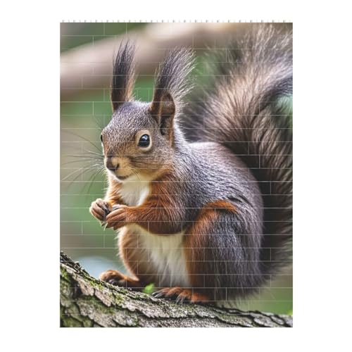 STVYUKL Niedliches Eichhörnchen-Baustein-Puzzle, personalisierte Bausteine für Erwachsene, quadratischer Block-Puzzle, Gebäude, Valentinstagsgeschenke für Heimdekoration, Ziegel-Puzzle STVYUKL Niedliches Eichhörnchen-Baustein-Puzzle, personalisierte Bausteine für Erwachsene, quadratischer Block-Puzzle, Gebäude, Valentinstagsgeschenke für Heimdekoration, Ziegel-Puzzle von STVYUKL
