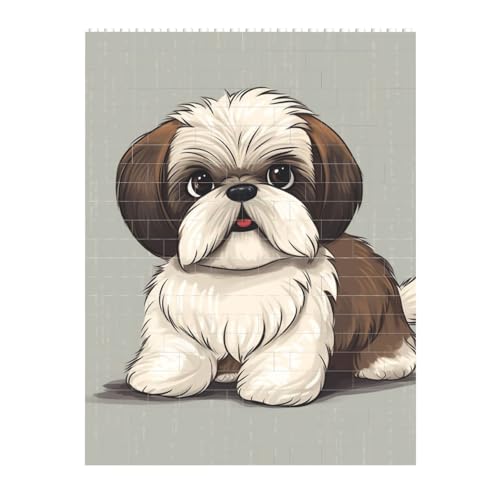 STVYUKL Shih Tzu Hunde-Baustein-Puzzle, personalisierte Bausteine für Erwachsene, quadratisches Block-Puzzle, Baustein-Puzzle, Valentinstagsgeschenke für Heimdekoration, Ziegel-Puzzle STVYUKL Shih Tzu Hunde-Baustein-Puzzle, personalisierte Bausteine für Erwachsene, quadratisches Block-Puzzle, Baustein-Puzzle, Valentinstagsgeschenke für Heimdekoration, Ziegel-Puzzle von STVYUKL