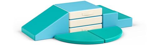 STYPLZ 5stk Schaumstoff Bausteine Kinder,Soft Play,Softbausteine Klettern Riesenbausteine Motorik Großbausteine (Blau) von STYPLZ