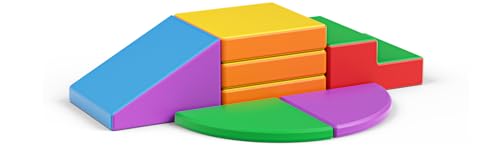 STYPLZ 5stk Schaumstoff Bausteine Kinder,Soft Play,Softbausteine Klettern Riesenbausteine Motorik Großbausteine (Farbe) von STYPLZ