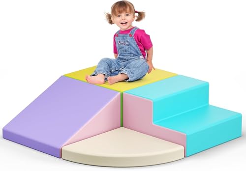 STYPLZ Sicherheits-Upgrades für Baby-Kletterblöcke (4p–PULederhülle-Macaron) von STYPLZ