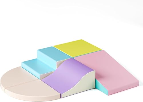 STYPLZ Sicherheits-Upgrades für Baby-Kletterblöcke (6p–PULederhülle-Macaron) von STYPLZ