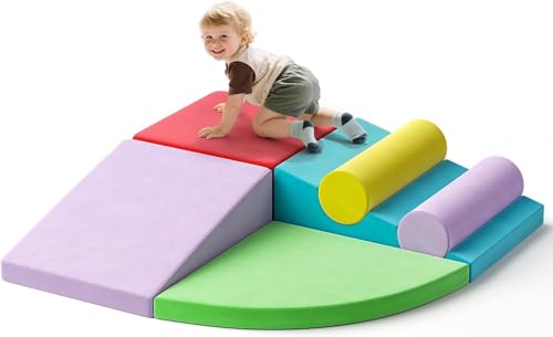 STYPLZ Sicherheits-Upgrades für Baby-Kletterblöcke (6p–Stoffhülle-Regenbogen) von STYPLZ