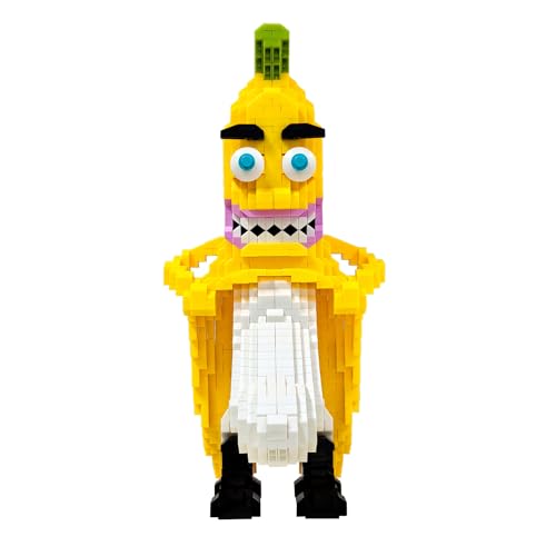 STpro Bausteine 2100+ Stücke Set mit klassischen Cartoon Charaktere Bausteine Mini Baustein Jungen Mädchen für Erwachsene (Bananen) von STpro
