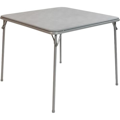 SUBLXPoten Mahjong-Tisch klappbar Quadratischer, klappbarer Mehrzweck-Kartentisch mit gepolsterter Vinylplatte, tragbarer, Spieltisch for 4 Spieler, Schwarz(Color3) von SUBLXPoten