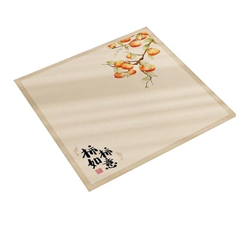 SUBLXPoten Tischauflage für Mahjong 80/90 cm quadratische Mahjong-Spieltischmatte, kreatives Design, Party-Multiplayer-Spiel, rutschfeste Mahjong-Matte, Party-Unterhaltungszubehör(80cm) von SUBLXPoten