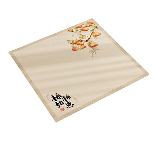 SUBLXPoten Tischauflage für Mahjong 80/90 cm quadratische Mahjong-Spieltischmatte, kreatives Design, Party-Multiplayer-Spiel, rutschfeste Mahjong-Matte, Party-Unterhaltungszubehör(90cm) von SUBLXPoten