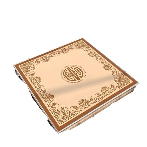 SUBLXPoten Tischauflage für Mahjong 80 cm große Mahjong-Spielmatte mit verdickter, Rutschfester Unterseite, Party-Mahjong-Spielmatte, Unterhaltungszubehör(White) von SUBLXPoten