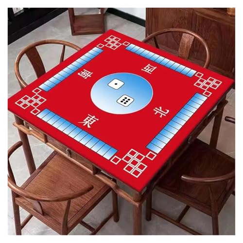 SUBLXPoten Tischauflage für Mahjong Kleine quadratische Mahjong-Matte for Tisch, weich gepolsterte, Form, Mahjong-Stoffbrett for den Schreibtisch zu Hause von SUBLXPoten
